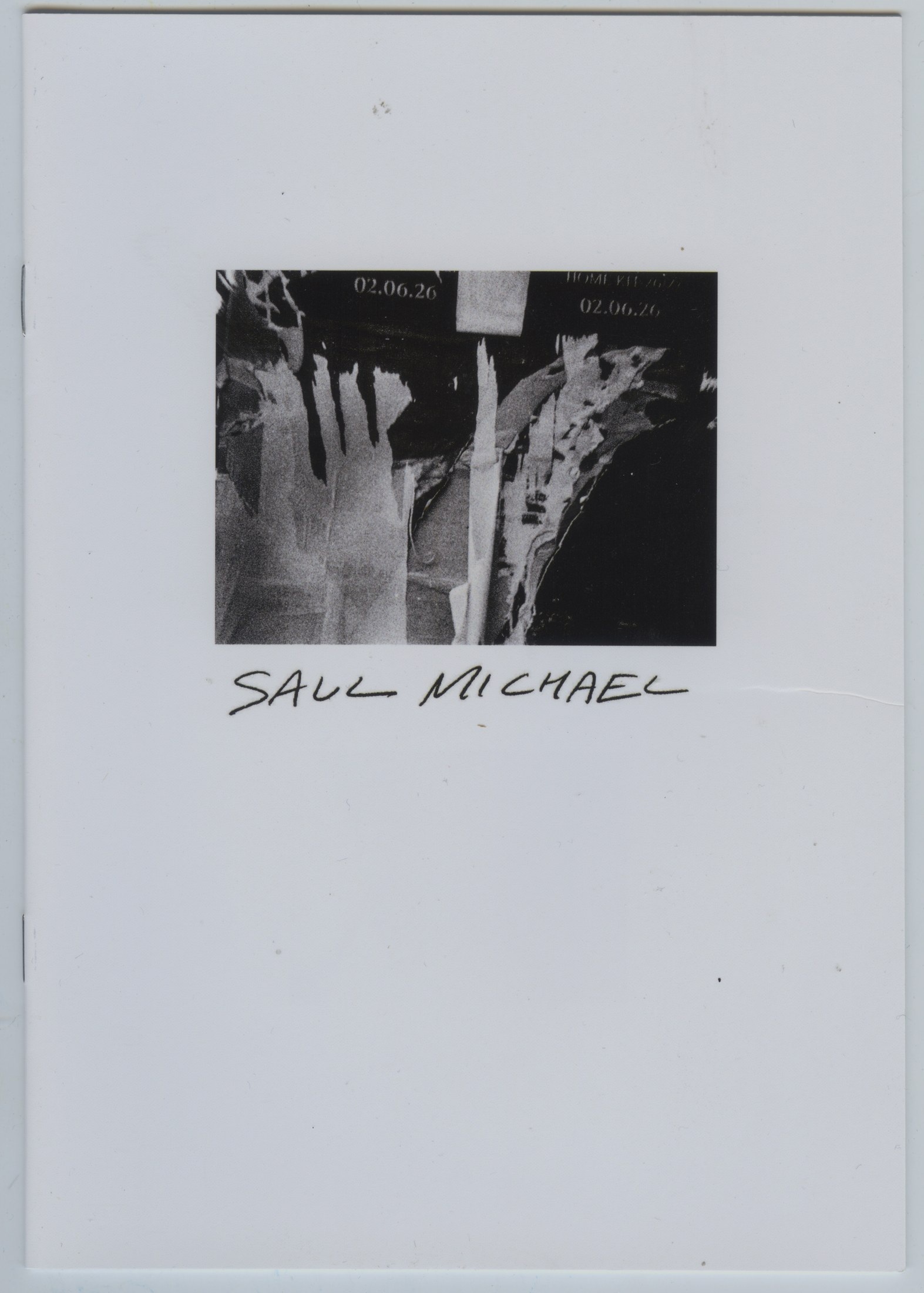 Cover of self-published Saul Michael zine